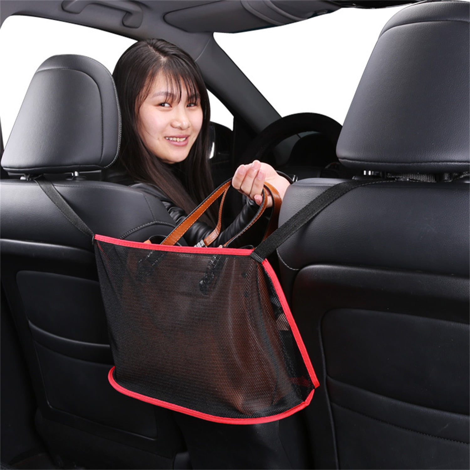 Details about   Hanging Bag Car Back Seat Multi Pocket Storage Mesh Net Food Water Big FW 