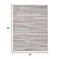 thumbnail image 6 of 3â€™ x 5â€™ Gray Abstract Striped Indoor Outdoor Area Rug, 6 of 9