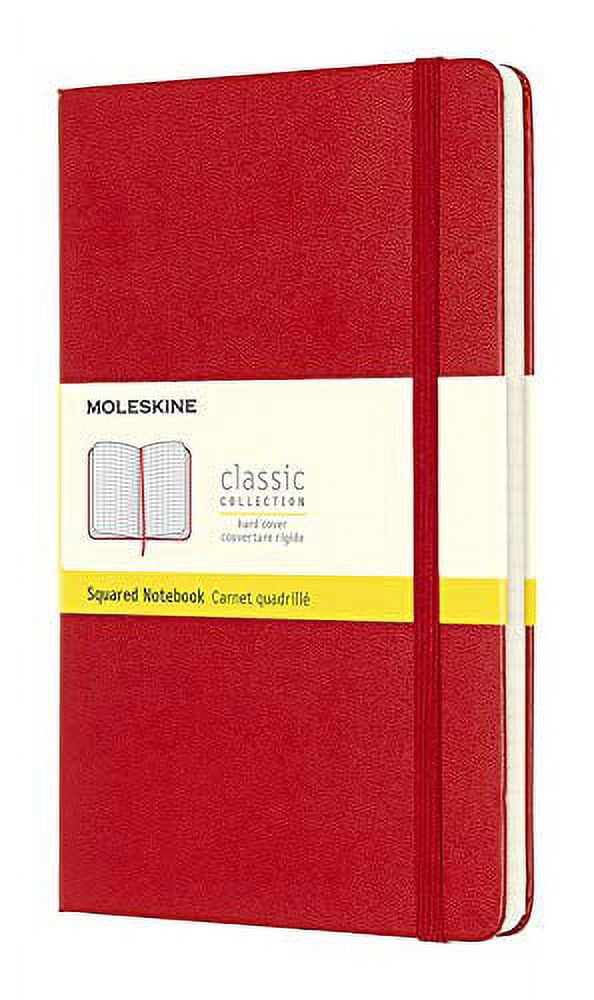 Moleskine Classic Notebook, 5" x 825", Red, 240 Pages