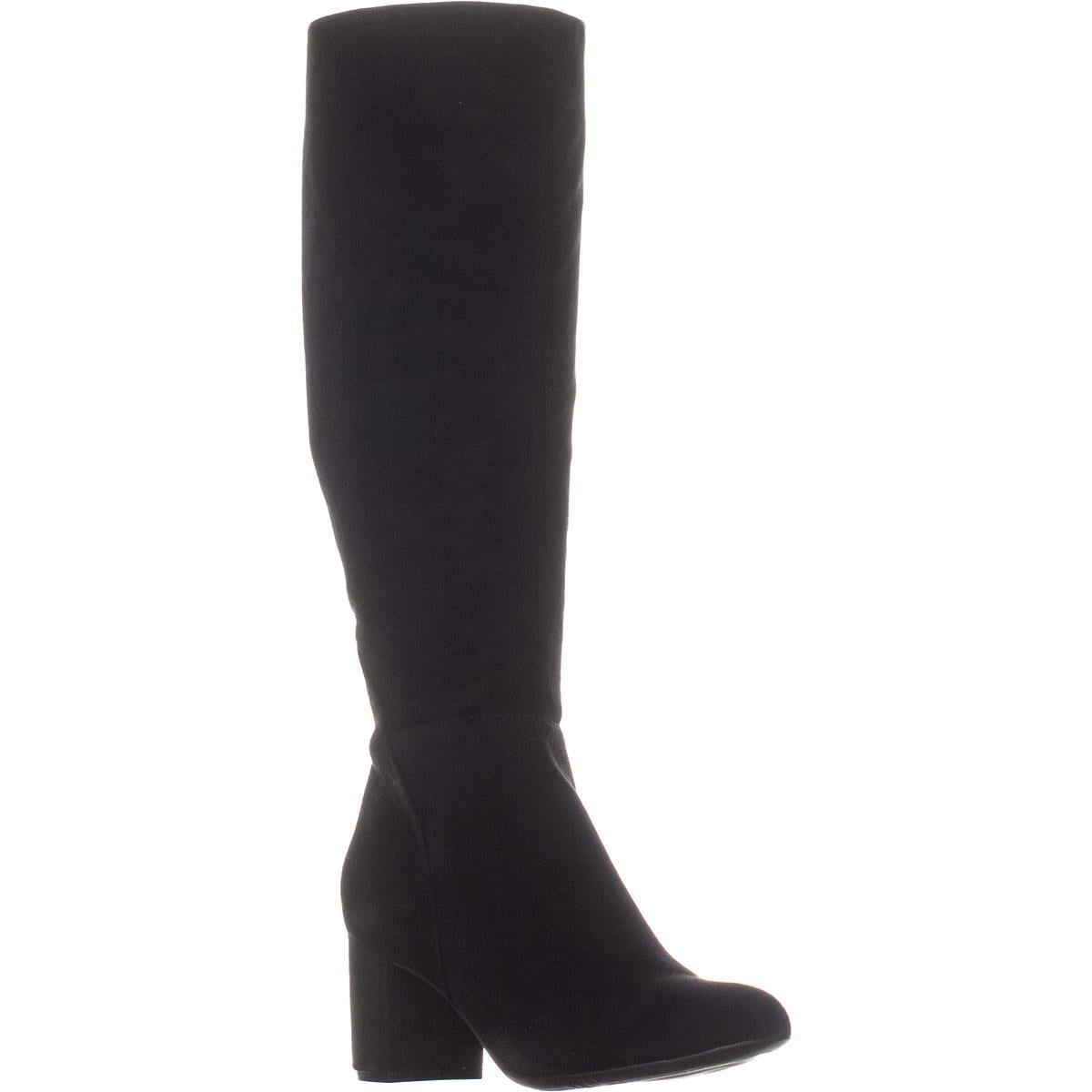 knee length suede boots