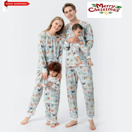 

New Cotton Blend Christmas Pajamas For Family - Family Christmas PJs Matching Sets
