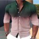 thumbnail image 1 of Camisa de manga larga para exteriores con cuello degradado y costuras transpirables cómodas para hombre , estilo retro, para deportes musculosos, tallas S a 6XL, 1 of 6