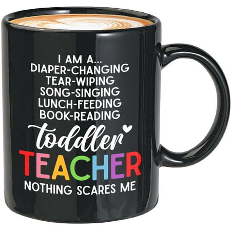 

Teacher Coffee Mug - Multi Talented Miracle Worker - Preschool Kindergarten Day Play Group Education School Toddler Kids Teaching -Diaper Changing 11 Oz