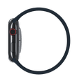 thumbnail image 4 of Open Box Apple Watch Silicone Solo Loop 44mm 45mm 46mm 49mm Series 3 4 5 6 7 8 SE Size: 8 Midnight, 4 of 8