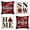 Snowflake, variant on Sm:)e Buffalo Plaid Believe Joyful Home Snow Christmas Winter Throw Pillow Cover 18 x 18 Inch, Holiday Snowflake Cushion Case Decoration for Sofa Couch Set of 4