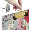 thumbnail image 3 of FMSHPON Floral Pattern Clipboard Hardboard Wood Nursing Clip Board and Pull for Standard A4 Letter 13x9 inches, 3 of 7
