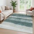 thumbnail image 6 of Addison Rugs Mayfield Premium Machine Washable Transitional Stripes Aloe Rectangle Rug, 9' x 12', 6 of 6