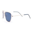 thumbnail image 3 of Concave Curved Metal Vintage Double Bridge Air Force Pilots Sunglasses Rose Gold - Navy, 3 of 4