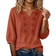 thumbnail image 2 of Embroidered Linen Shirts For Women Womens Gauze Tops Lightweight Linen Blouses For Women Cotton Boho Tops Gauze Shirts Boho Peasant Gauze Blouses Gauze Tunic Tops For Women Gauze Shirts For Women, 2 of 8