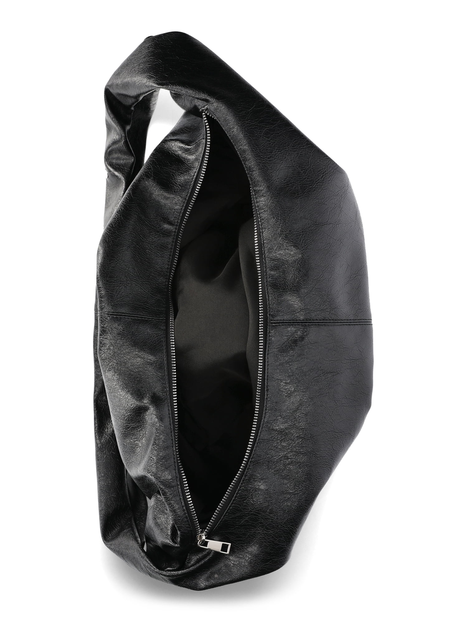 No Boundaries Women's Stud Hobo Bag, Black