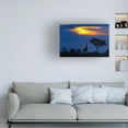 thumbnail image 2 of Mario Moreno 'A Giraffe At Sunset' Canvas Art, 2 of 4