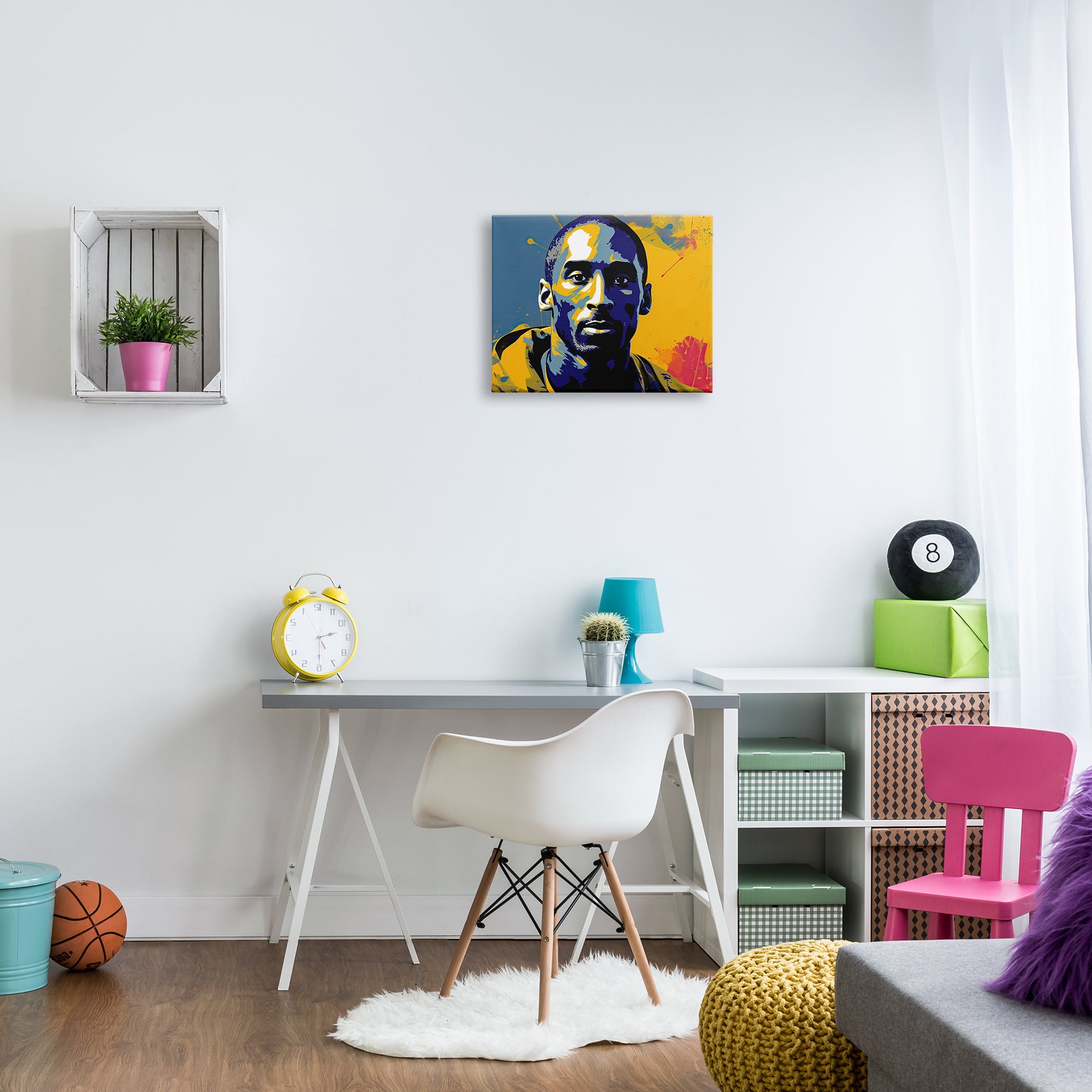 Stupell Industries Abstract Paint Pop Kobe Abstract Painting Gallery Wrapped Canvas Art Print Wall Art, 20 x 16