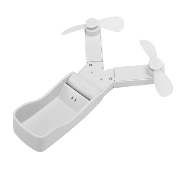 Ventilador Portátil, Doble Cabezal USB Recargable 3 Velocidades Ventilador De Bolsillo Portátil Mini Para Viajar En Casa