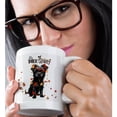thumbnail image 2 of 3drose, Sweet Affenpinscher Dog with Falling Autumn Leaves Thanksgiving, 11oz Magic Transforming Mug, 2 of 7