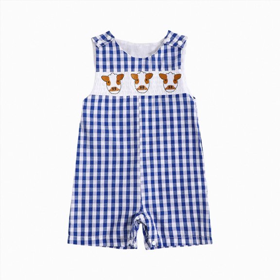 Splozh Newborn Boy Clothes 3 6 12 18 Months Cute Unisex Summer Sleeveless Outfit, Infant Boys Daily Casual Romper,Sky Blue,0-3 Months