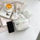 thumbnail image 4 of Bolsos cruzados para mujer Bolsos de moda para mujer Bolso cuadrado pequeño informal (Blanco) Sywqhk Para Estrenar, 4 of 8