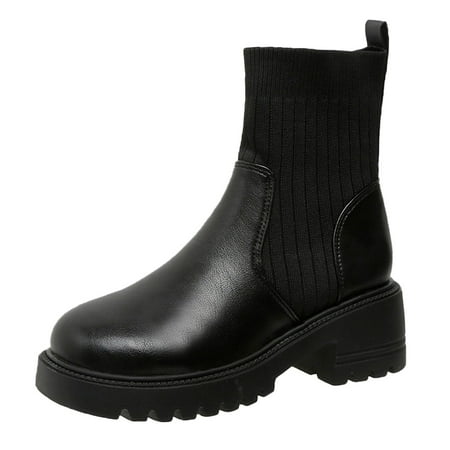 Jungdeepe Women Shoes Daily Leisure Ankle Boots Short Boots High Heel Boots for Women Womens Wide Width Boots for Support High Heels Boots for Women Booties Women s Snow Boots Womens Leather Boots