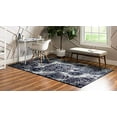 thumbnail image 2 of Unique Loom 3141505 6 x 9 ft. Grand Sofia Rectangular Rug, Navy Blue, 2 of 5