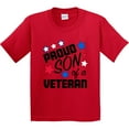 thumbnail image 3 of Inktastic Proud Son of a Veteran Veterans Day Youth T-Shirt, 3 of 5