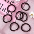 thumbnail image 2 of 10 Pcs Hair Ties Elastic Hair Bands Stretchy Hair Ties No Damage Women Hair Ties For Thick Hair (Dark brown), 2 of 3