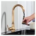 thumbnail image 3 of Antique Brass Kitchen Faucet Pull Out Kitchen Sink Faucet Single Handle Faucet 360 Rotate Kitchen Tap Hot Cold Water Mixer Crane ,Effortless Installation, 3 of 7