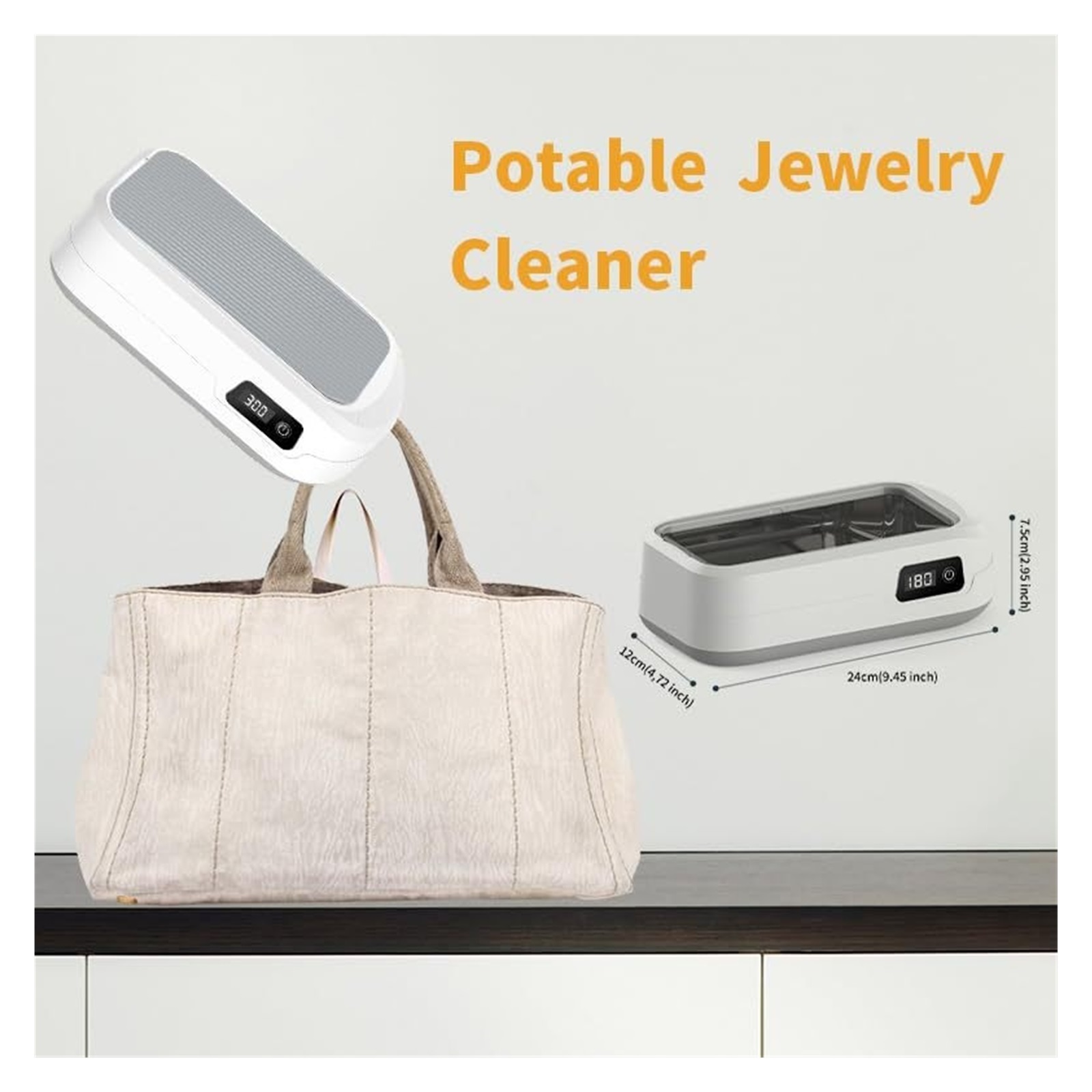 High-Frequency Ultrasonic Cleaner Is Great for Cleaning Jewelry Rings, Glasses, and Makeup Brushes