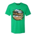 thumbnail image 2 of Wild Bobby, Paradise Surf Shack Marlin Pop Culture Mens Premium Tri Blend T-Shirt, Envy, Small, 2 of 3