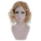 thumbnail image 5 of Peluca de mujer con pelo rizado, con flequillo dividido, con permanente y pelo corto, a la moda, 5 of 5