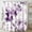 Purple, variant on Extra Long Shower Curtain 72 x 84 Inch, Tall Watercolor Floral Fabric Shower Curtain, Modern Purple Flower Bathroom Shower Curtain Set with Hooks