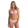 thumbnail image 2 of Roxy Ruched Bralette & Soul Searcher High Waist High Leg Mod Set - Size L - Color: Lav, 2 of 5