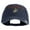 Navy, variant on US Marine Semper Fidelis Design Embroidered Washed Solid Pigment Dyed Cotton Twill Brass Buckle Cap - Black OSFM