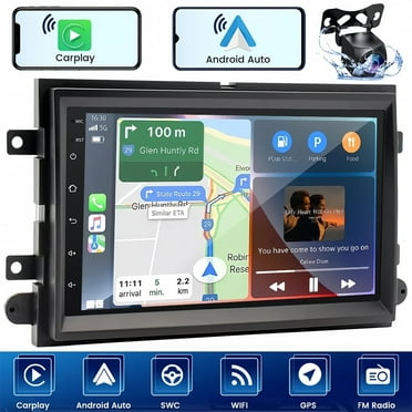 Guwzn Car Stereo Radio for Ford F150/F250 2004-2014 7" Touchscreen 2 32G Vehicle GPS Navigation Wireless CarPlay Android Auto