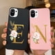thumbnail image 2 of Funda a prueba de golpes para Xiaomi Mi 11 Pro, carcasa de silicona con letras florales Fivean unisex, 2 of 2
