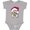 AC-Heather Grey, variant on Kiniart Christmas Goldendoodle Boys or Girls Baby Bodysuit