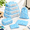Blue paisley-8 Set, variant on 8 Set Packing Cubes Luggorganizers For Travel Accessories-aqua Color