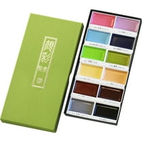 Kuretake Zig Gansai Tambi Watercolor Set, 12-Colors, Set 2