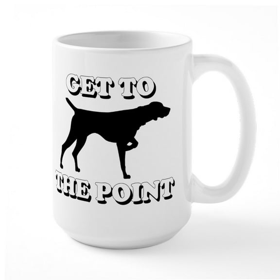 CafePress - Pointer (Get To The Point) Mugs - 15 oz Ceramic Large White Novelty Mug