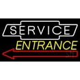 thumbnail image 1 of Service Entrance LED Neon Sign 20 x 37 - inches, Clear Edge Cut Acrylic Backing, with Dimmer - Bright and Premium built indoor LED Neon Sign for automotive store, and mall., 1 of 7