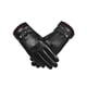 thumbnail image 2 of Guardurnaity 1 par de guantes de ciclismo de cuero a prueba de viento impermeable pantalla táctil deportes al aire libre cálido montar en bicicleta Camping guantes y mitones Marrón oscuro Guardurnaity AP013018-02, 2 of 6