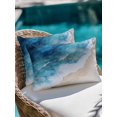 thumbnail image 4 of Outdoor Pillows Waterproof, Blue Beach Coastal Bedding Throw Pillows with Insert for Couch Sofa Bed, Summer Ocean Seaside Nautical 12x20 Inch Pillowcases Decorative Camping Patio Pillow Set of 2, 4 of 8