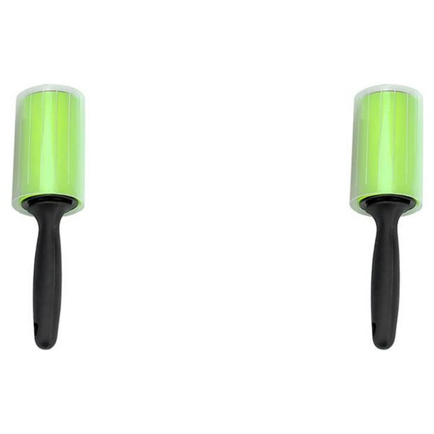 Cateissary Eliminador de pelo, rodillo de pelusa de plástico, eliminador de polvo lavable para vestido, ropa de cama, alfombrilla, verde Verde 2piezas