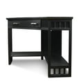 thumbnail image 3 of Leick Furniture Corner Computer Wood Desk in Black, 3 of 10
