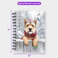 thumbnail image 5 of Playful Cairn Terrier Welcomes Winter Snowy Day with Cardinal Bird Spiral Bound Journal Cairns Dog Lover 5x7in Spiral Notebook - 2017, 5 of 5