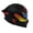 Black & Chrome Red Accents, variant on EDGE Vortex Matte Black - Full Face Motorcycle Helmet, DOT/ECE, Size L