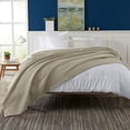 thumbnail image 4 of 100% Cotton Waffle Weave Bed Blanket | Soft, Breathable, and Lightweight Blanket for All-Season | Perfect for Layering | Brielle Collection (King, Linen), 4 of 4