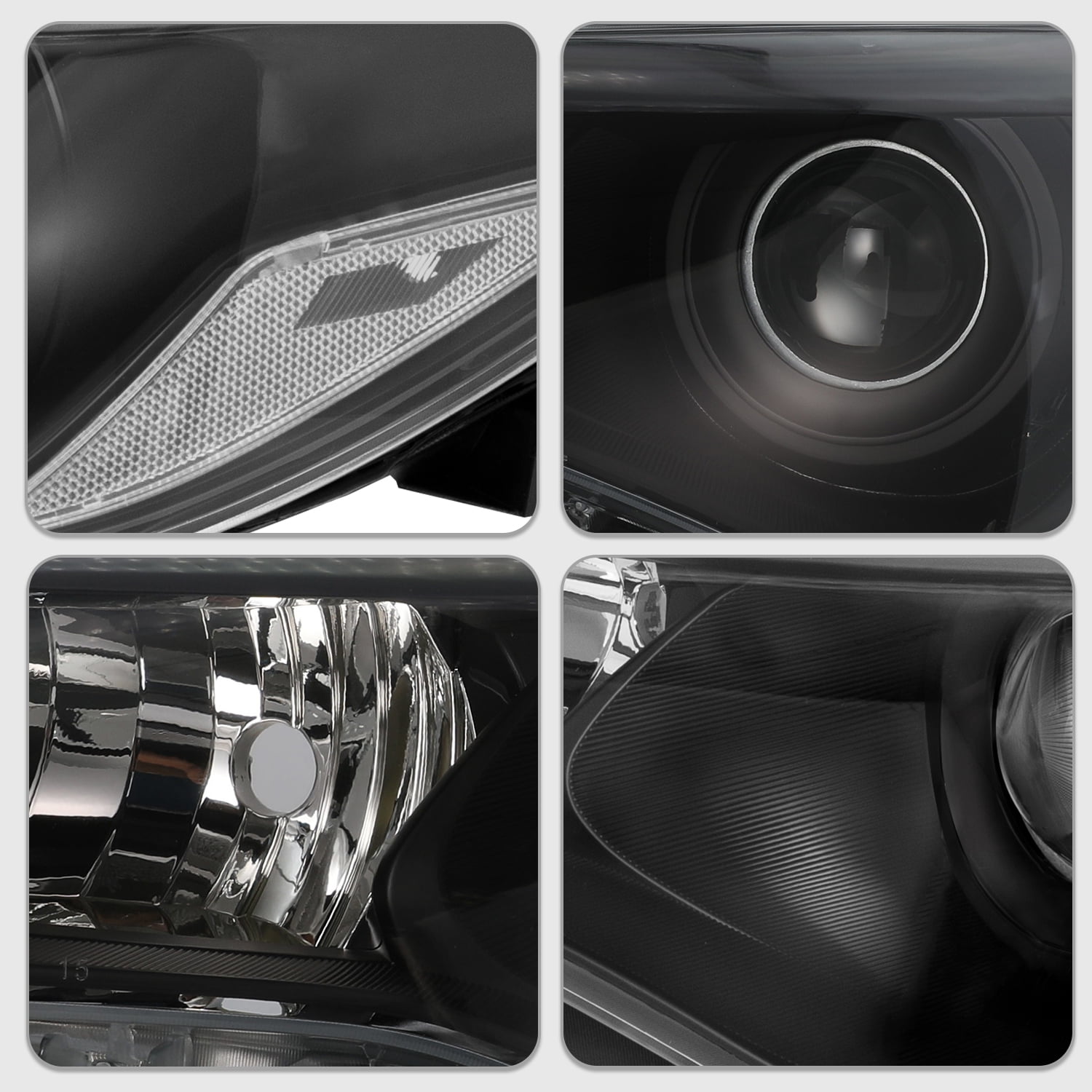 For 2015 2016 2017 Toyota Camry Projector Headlights Assembly Pair
