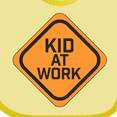thumbnail image 4 of Inktastic Kid at Work Construction Sign Boys or Girls Baby Bib, 4 of 4