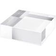 thumbnail image 1 of CiaoHER 2in Thickness Solid Acrylic Cube Display Block Clear Polished Pedestal Stand Riser Solid Base 2'' x 6" x 6", 1 Pack, 1 of 6