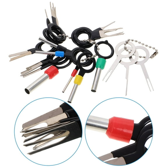 Hemoton 21PCS Terminal Removal Tool Electrical Wire Connector Pin Removal Tool Kit Pin Extractor Tool Terminal Ejector Kit for Connector Terminals