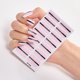 thumbnail image 1 of Envoltura completa Pegatinas de esmalte de uñas Tiras de uñas Tiras de uñas de gel autoadhesivas Calcomanías de arte con lima de uñas para el hogar Mujeres Niñas Decoraciones de uñas de bricolaje kaili Sencillez, 1 of 2